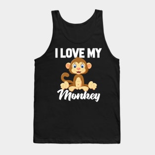 I Love My Monkey Tank Top